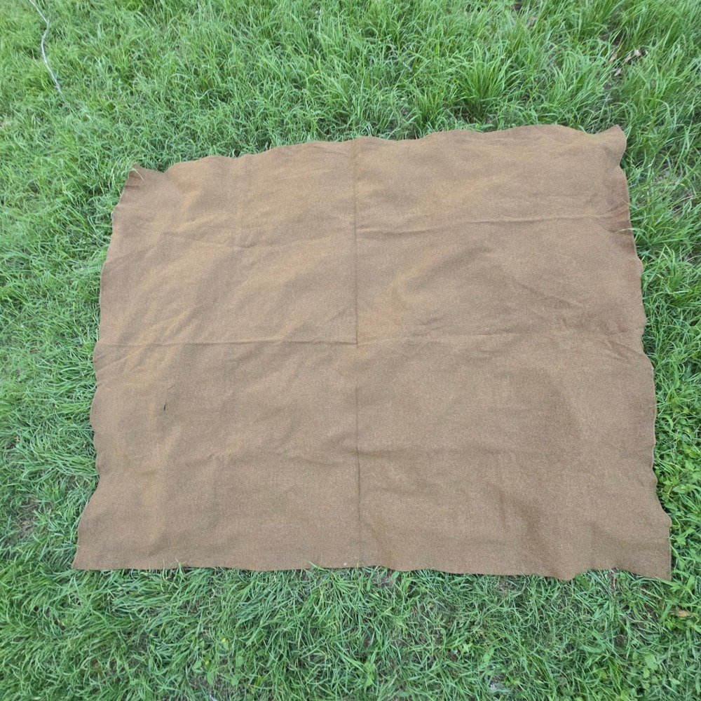 VTG US Military M-1951 Wool Blanket Single Twin Olive Drab Vietnam Era 62x78 USA - Picture 5 of 7